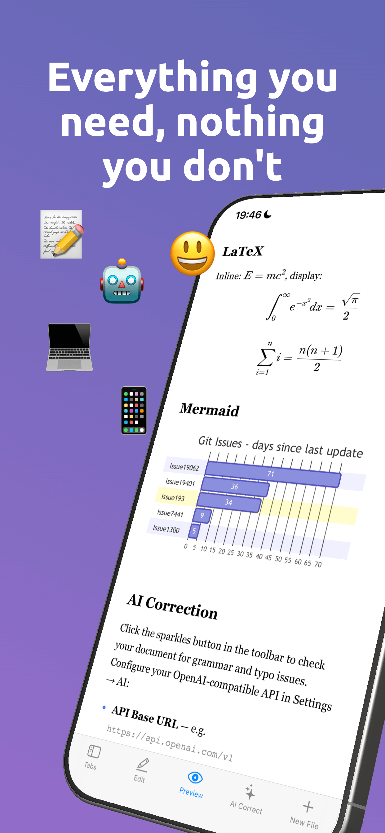 dotmd on iPhone — features